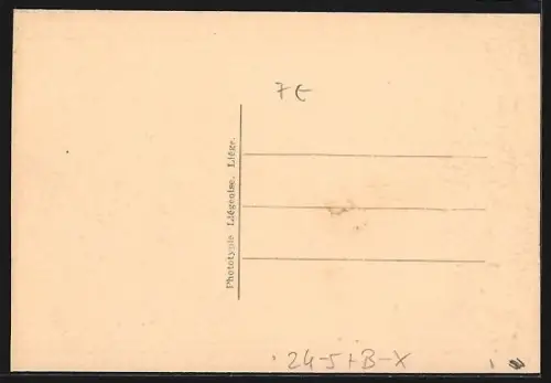 AK Liége, Crue de la Meuse 1925-1926, Vue prise vers le Quai de la Goffe