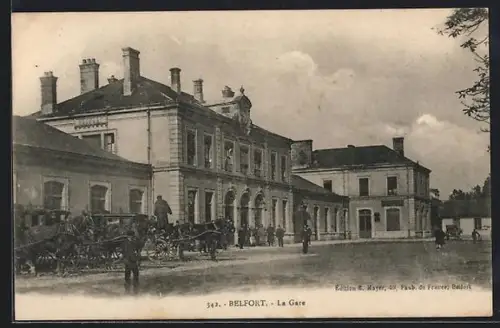 AK Belfort, La Gare, Bahnhof
