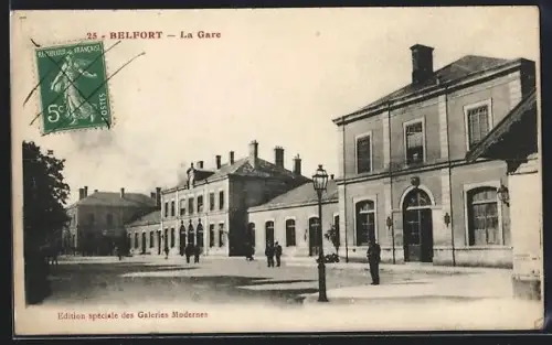 AK Belfort, La Gare, Bahnhof