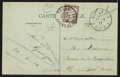 AK Delle, La Cour de la Gare, Bahnhof