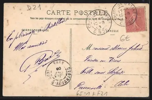 AK Chatillon-sur-Seine, la Gare, Arrivée de la Colonie du X. Arrondissement de Paris