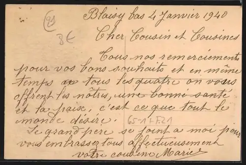 AK Blaisy-Bas, Cour de la Gare / Bahnhof