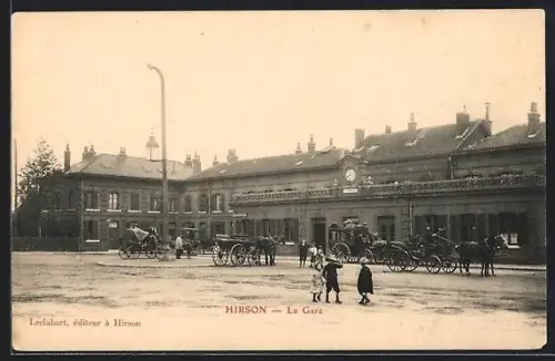AK Hirson, La Gare, Bahnhof