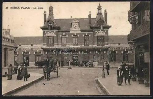 AK Berck Plage, La Gare