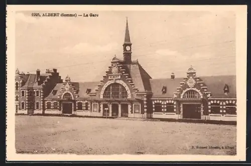 AK Albert, La gare, Blick zum Bahnhof