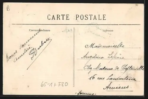 AK Péronne, La Gare, côté intérieur