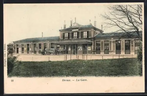 AK Dreux, La Gare