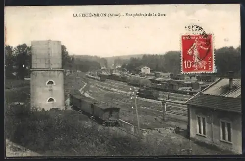 AK La Ferté-Milon /Aisne, Vue générale de la Gare