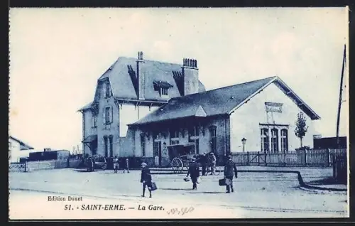 AK Saint-Erme, La Gare