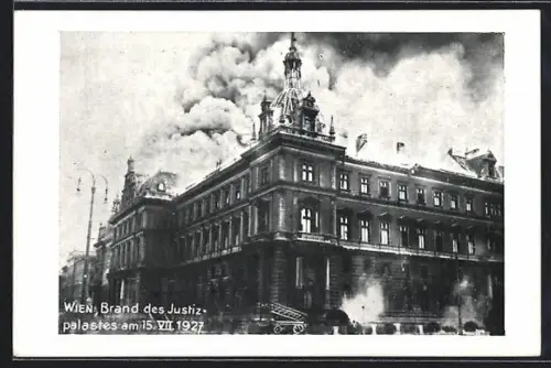 AK Wien, Brand des Justizpalastes, 15. Juli 1927