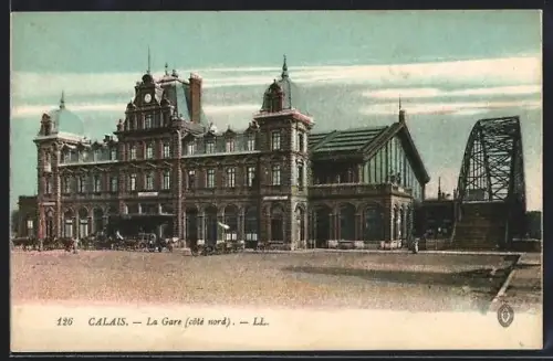 AK Calais, La Gare, côté nord