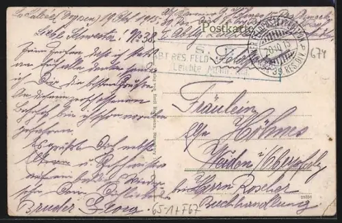 AK Saales, Bahnhof Saales nach der Beschiessung durch die Franzosen