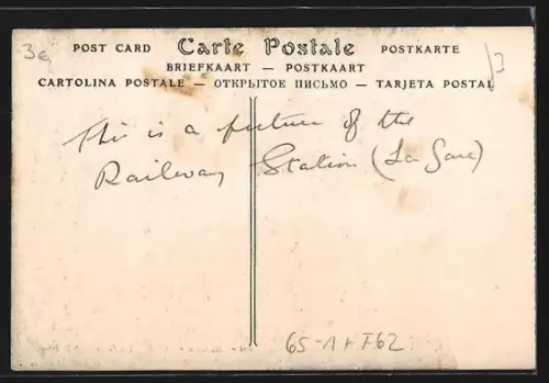 AK Berck-Plage, La Gare, Passanten vor dem Bahnhofsgebäude