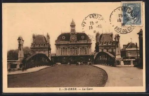 AK St-Omer, La Gare, Bahnhof