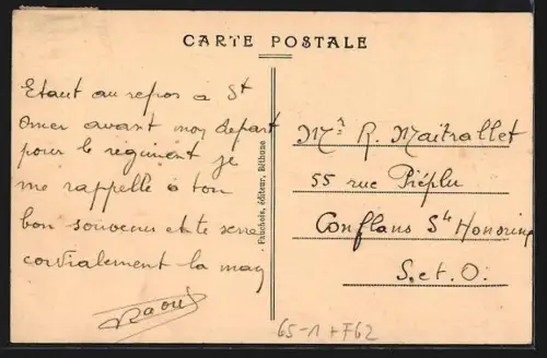 AK St-Omer, La Gare, Bahnhof