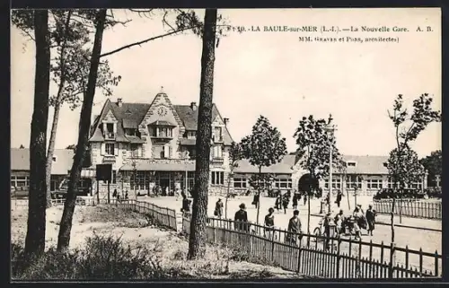 AK La Baule-sur-Mer /L.-I., La Nouvelle Gare, Bahnhof
