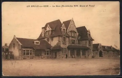 AK La Baule-sur-Mer, La Gare, Bahnhof