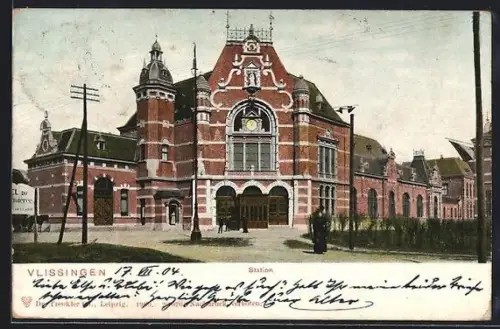 AK Vlissingen, Station, Bahnhof