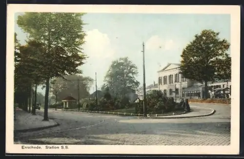 AK Enschede, Station S.S., Bahnhof