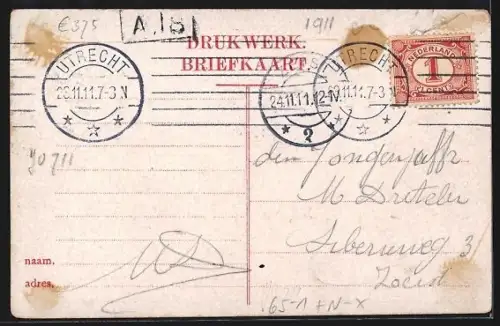 AK Utrecht, Station met Electr. tram