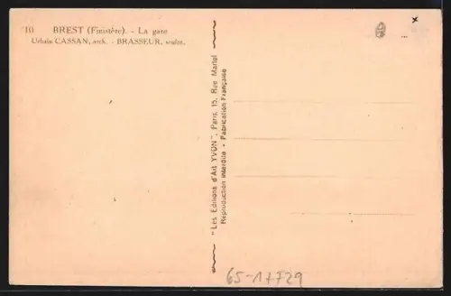AK Brest /Finistère, La Gare