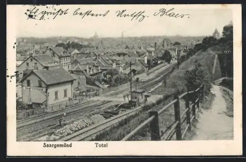 AK Saargemünd, La Gare