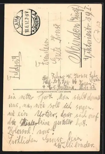 AK Lahr in Baden, Infanteriekasernen