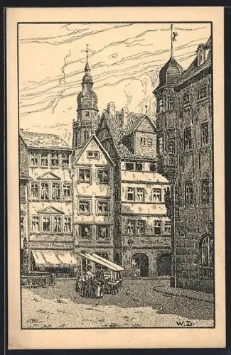 AK Coburg, Marktplatz