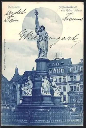 AK Dresden, Siegesdenkmal von Robert Henze