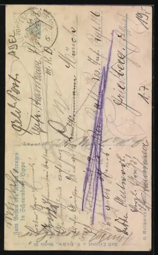 AK SHD Fürst Adolf zu Schaumburg-Lippe zu Pferd