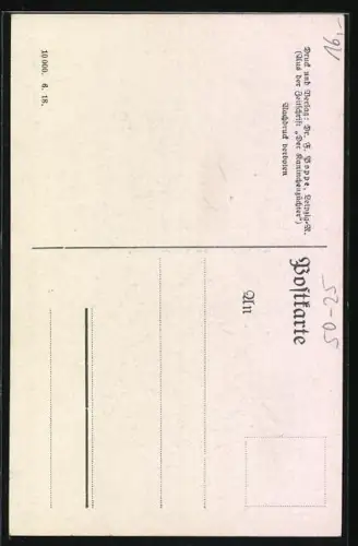 AK Blaues Wienerkaninchen, Seitenansicht, Rammler