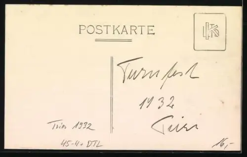 Foto-AK Trier, Turnfest 1932, Blick auf die Wiese