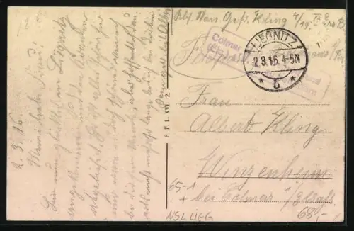 AK Liegnitz, Balkanzug der Berlin-Liegnitz-Konstantinopel-Bahn, Bahnhof