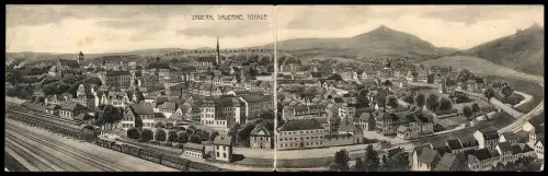 Klapp-AK Zabern, Totalansicht aus der Vogelschau