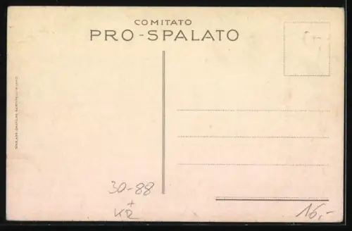 Künstler-AK Spalato, Pro-Spalato, Panorama