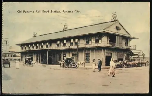 AK Panama City, Old Panama Rail Road Station, Bahnhof
