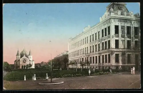AK Kremsier, Synagoge & Komensky-Platz