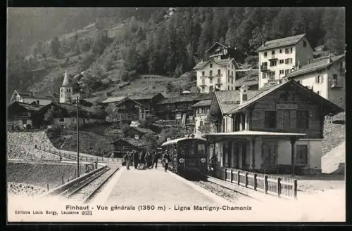 AK Finhaut, Ligne Martigny-Chamonix, Bahnhof