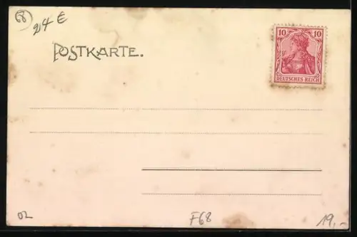 AK Friesen, Gasthaus und Spezereihandlung zum weissen Pferd von Wwe. Bey, Schulhaus, Kirche