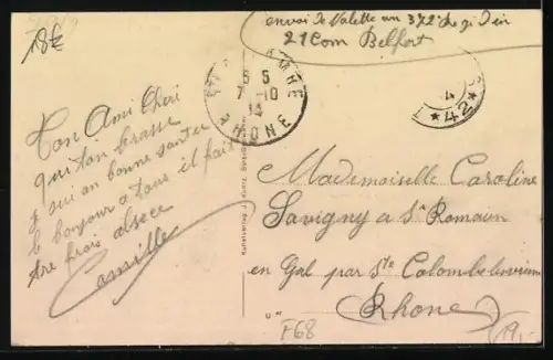 AK Füllern, Wirtschaft zu den drei Tauben v. Anton Werth, Gemeinde- und Schulhaus