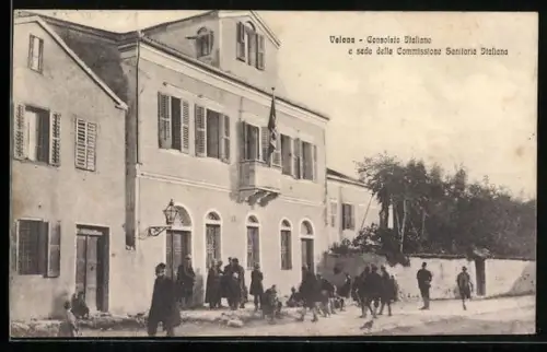 AK Valona, Consolato Italiano e sede della Commissione Sanitaria Italiania