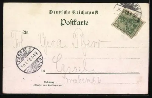 Lithographie Berlin-Tiergarten, Kaiser Wilhelm-Zelt