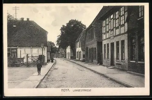 AK Hoya / Weser, Partie in der Langestrasse