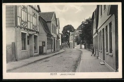 AK Hoya / Weser, Blick in die Langestrasse