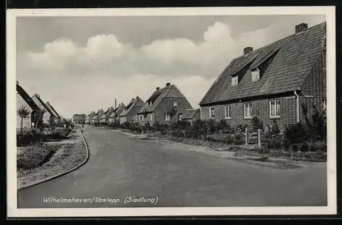 AK Wilhelmshaven /Voslapp, Blick in eine Siedlung
