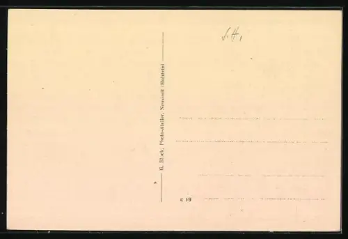 AK Rettin / Ostsee, altes Schulhaus