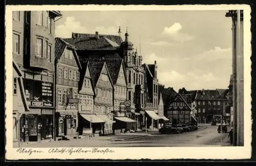 AK Uelzen, Blick in die  Strasse