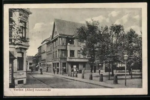 AK Verden /Aller, Partie in der Ostertorstrasse
