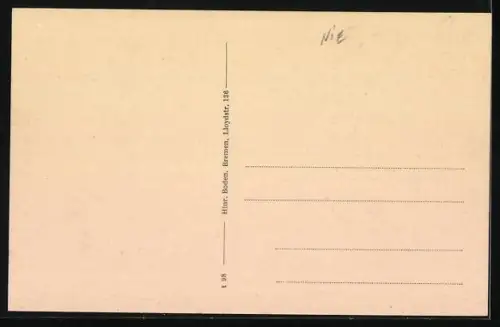 AK Wildeshausen, Gehöft von August Gier, Gruppenbild vor dem Haus