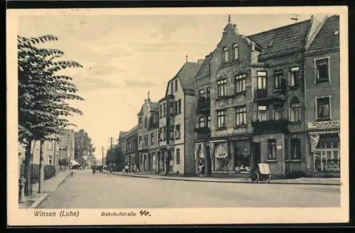 AK Winsen /Luhe, Wilh. Trube Schuhwaren in der Bahnhofstrasse